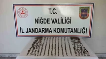 Niğde Bor’da tarihi eser operasyonu: 290 adet eser ele geçirildi
