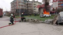 Sorgun İtfaiyesi Yangın Tatbikatında Başarı Gösterdi