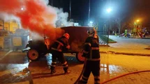 Seyir Halindeki Araçta Yangın Çıktı
