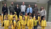 Aydın’da anaokulu öğrencileri Doğa Eğitim Merkezi’ni gezdi
