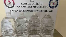 Samsun'da Kaçak Alkol Operasyonu
