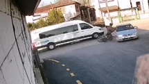 Sakarya'da Motosiklet Kazası Görüntülendi