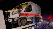 Muş’ta Ambulans Devrildi