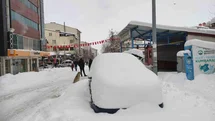 Ardahan'da Nisan Ayında Kar Yağdı