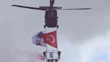 Sivas'ta Helikopterli Polis Gösterisi