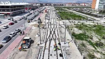 Konya'da Tramvay Hattı Çalışmaları Devam Ediyor