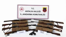 Antalya’da Ruhsatsız Silah Operasyonu