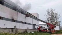 Bursa İnegöl'de Fabrikada Yangın Çıktı
