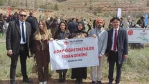 Aksaray'da Aday Öğretmenler Fidan Dikti