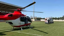 Samsun'da Bebek Helikopterle Taşındı