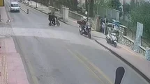 Aydın'da Kaldırımdan Kaçan Motosikletli