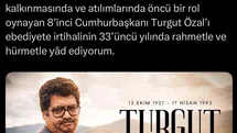 Cumhurbaşkanı Erdoğan Turgut Özal’ı Andı