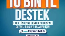 Kayseri'de Emeklilere 10 Bin TL Destek