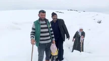 Ağrı'da Nisan Ayı Karı Ulaşıma Engel Oldu