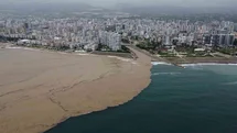 Mersin'de Sel Suları Akdeniz'i Etkiledi