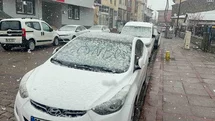 Karlıova'da Nisan Karı Yağdı
