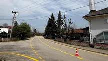 Çalıcuma Köyü'nde Yol Çizgi Çalışmaları Tamamlandı