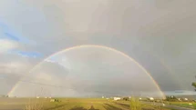 Siirt'te Gökkuşağı Görüntüsü