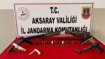 Aksaray'da Kaçak Silah Operasyonu