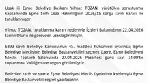 Eşme Belediye Başkanvekili Seçimi 27 Nisan'da Yapılacak