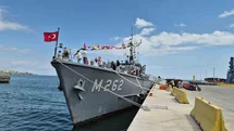 Tekirdağ’da savaş gemisi ziyarete açıldı