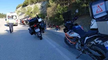 Bolu’da motosikletler peş peşe kaza yaptı: 2 yaralı