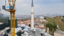 Ayasofya’nın kuzeydoğu minaresinde restorasyon tamamlandı