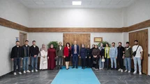 Öğrencilerden Rektöre Vakıf Eserleri Ziyareti