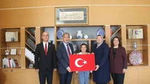 Kütahya'da Türkiye Birincisi Öğrenciye Tebrik Ziyareti