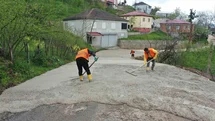 Ordu’nun kırsalında beton yol çalışmaları devam ediyor