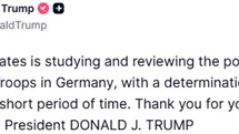 Trump Almanya'daki Asker Sayısını Azaltmayı Düşünüyor