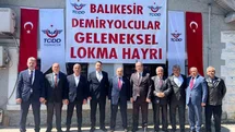 Balıkesir TCDD çalışanlarından geleneksel lokma hayrı