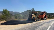 Bilecik’te tehlikeli yol genişletildi