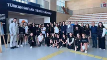 MTK Koleji Ortaokulu öğrencilerinden karma resim sergisi