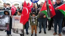 Çanakkale’de Küresel Sumud Filosu’na Destek Eylemi