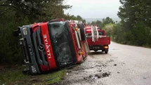 Kastamonu'da İtfaiye Aracı Kaza Yaptı