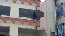 Güvenlik önlemleri alınmadan yapılan bina yıkımı tehlike saçtı