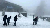 Kocaeli'de Bahar Ayında Kar Yağışı