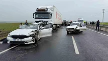 Siverek'te Zincirleme Trafik Kazası