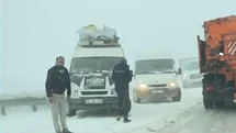 Erzurum'da Bahar Kışa Dönüştü