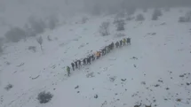 Çorum'da Mayıs Ayında Kar Yağdı
