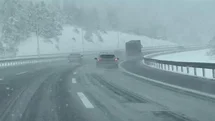 Bartın Ankara Karayolu'nda Kar Yağışı Etkili Oldu