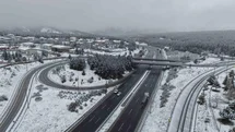 Adana'da Kar Yağışı Manzaraları