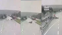 Tarsus - Pozantı Otoyolu'nda Yağmur Kazası: Aynı Yönde Seyreden 2 Araç Çarpıştı