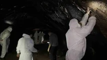 Güçlükle girilebilen lav tüpü mağarası mest etti
