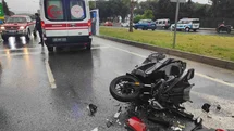 Kuşadası'nda Motosiklet Kazası