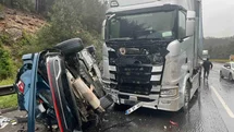 Maliyeciler kaza yaptı: 1 ölü, 5 yaralı