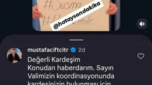 Bakan Çiftçi'den Kayıp Kardeş İçin Açıklama