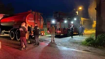Bursa'da Menteşe İmalathanesinde Yangın Çıktı