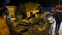 Kilis'te Tırla Çarpışma